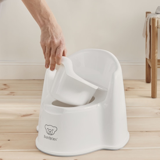 BabyBjörn Pottstol Vit/Grå