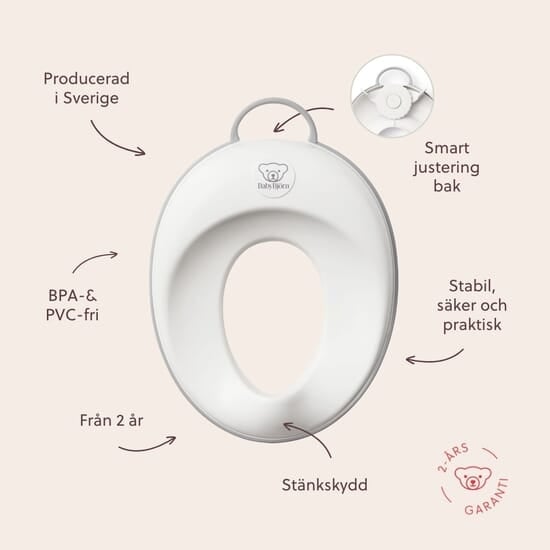 BabyBjörn Toalettsits Vit/Grå