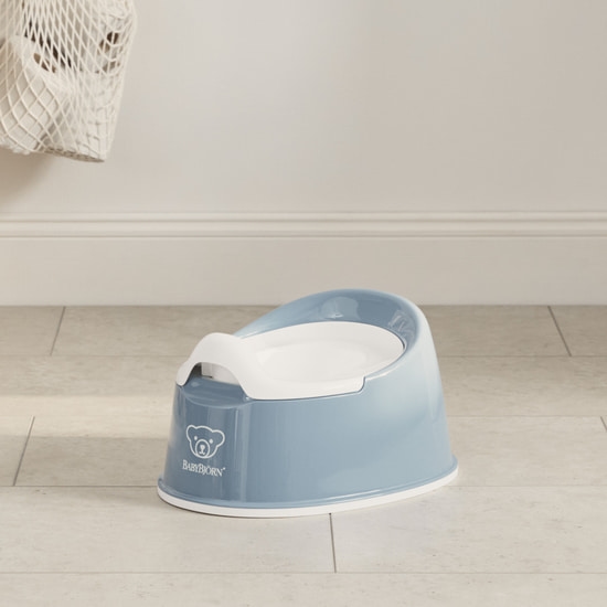 BabyBjörn Smart Potta Djupblå/Vit