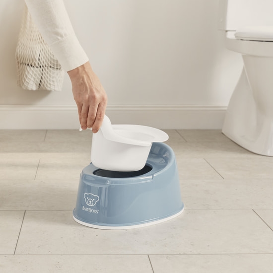 BabyBjörn Smart Potta Djupblå/Vit
