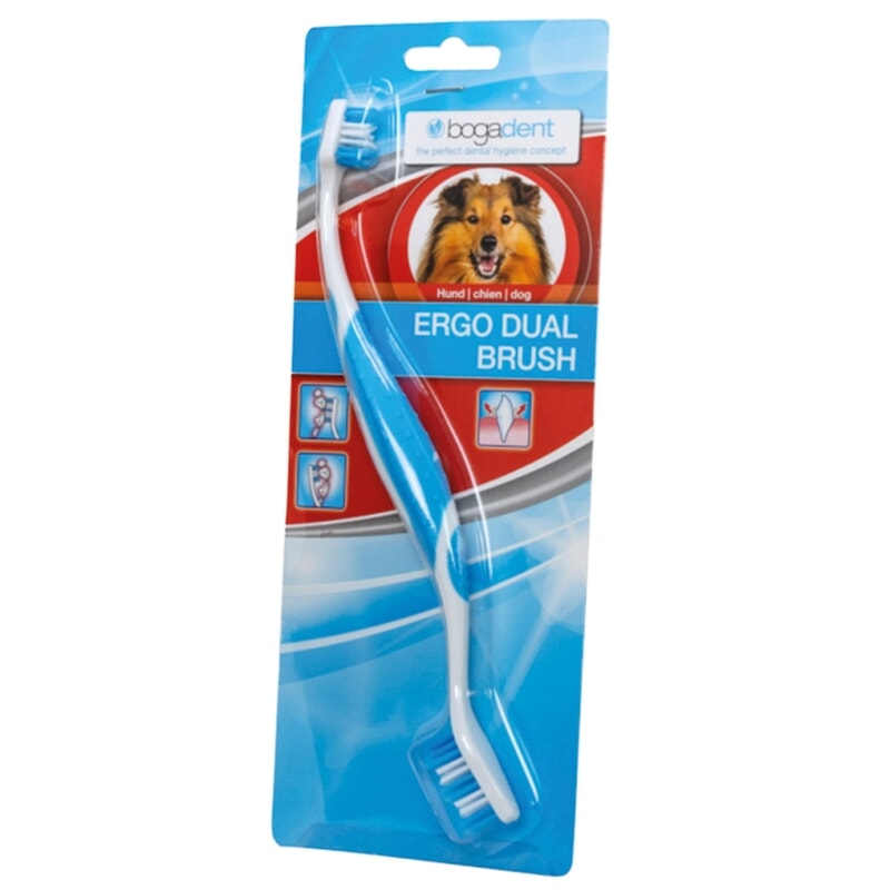 Bogadent Ergo Dual Brush Tandborste Dog 1 st