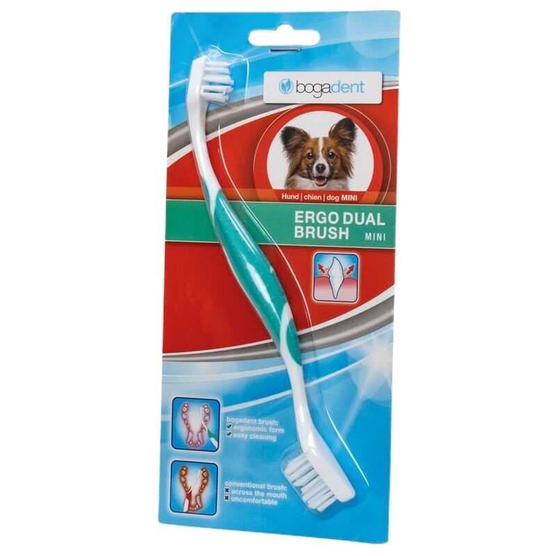 Bogadent Ergo Dual Brush Mini Tandborste Dog 1 st