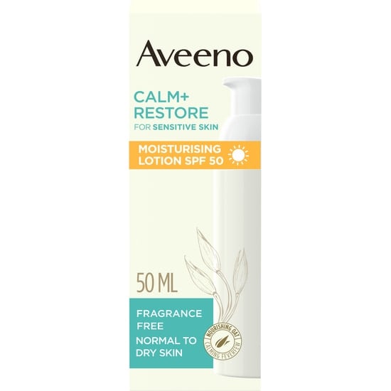 Aveeno CALM+RESTORE Moisturising Lotion SPF50 50 ml