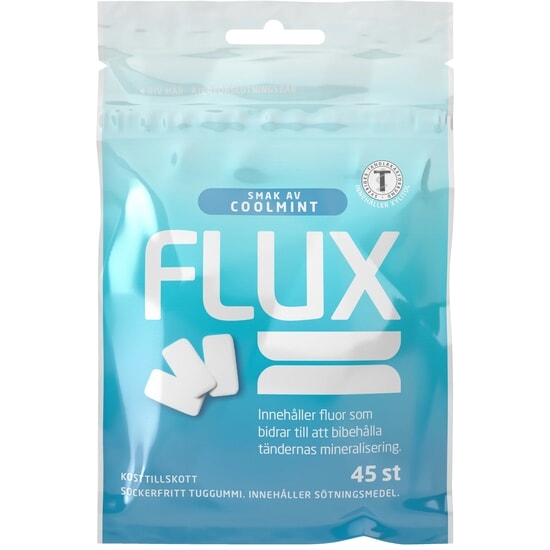 Flux Tuggummi Cool Mint 45 st
