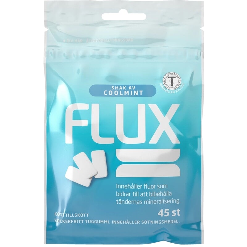 Flux Tuggummi Cool Mint 45 st
