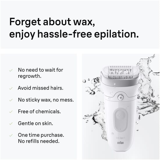 Braun Silk·épil 7 Wet & Dry Epilator 7-041 Silver