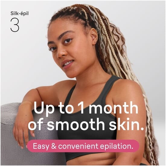 Braun Silk·épil 3 Epilator med sladd 3-000 Rosa