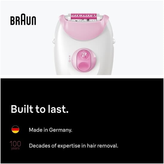 Braun Silk·épil 3 Epilator med sladd 3-000 Rosa