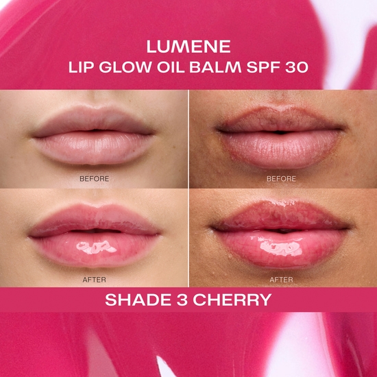 Lumene Lip Glow Oil Balm SPF30 3 Cherry 10 ml