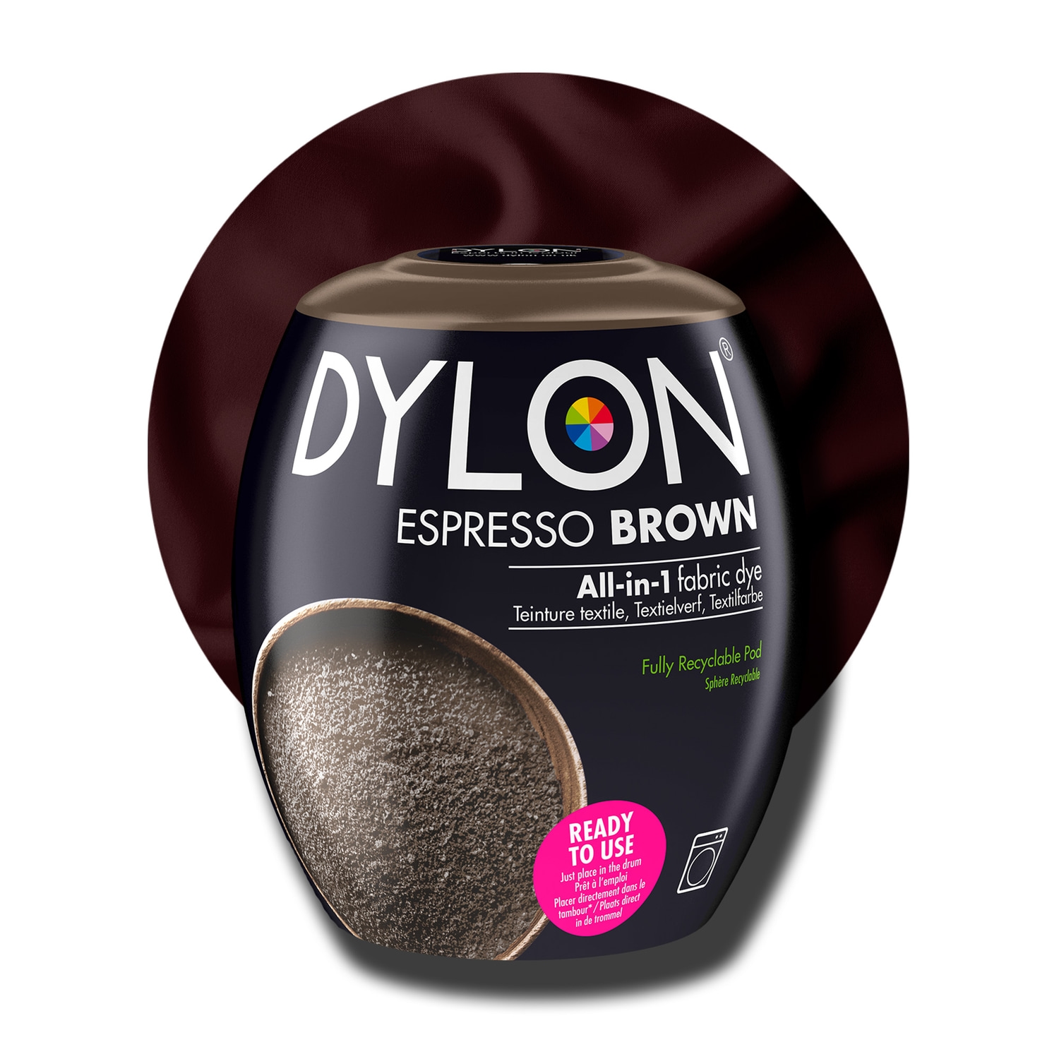 Alternativ bild 1 för Dylon Pod All-in-1 textilfärg 11 Espresso Brown