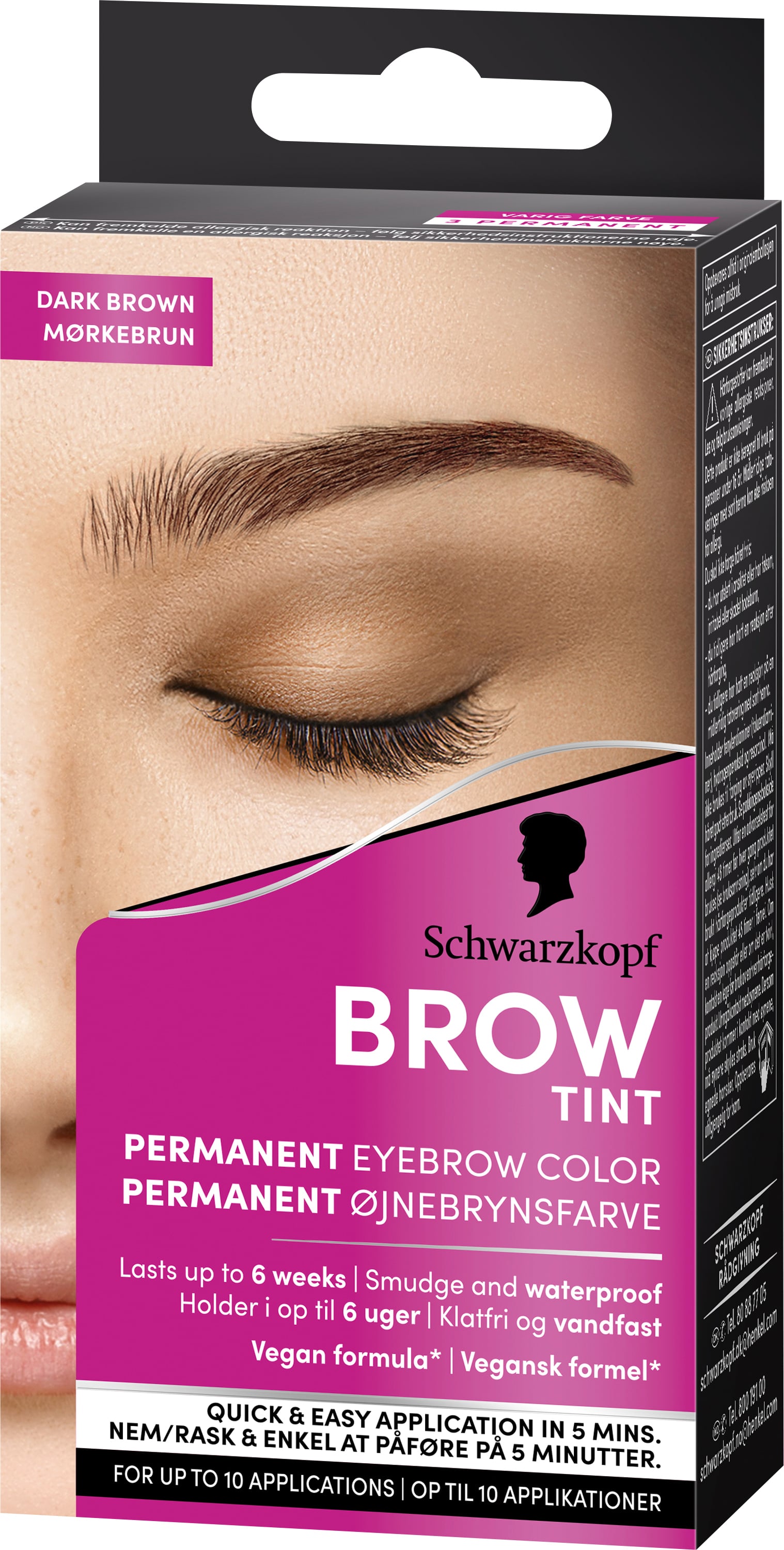 Schwarzkopf Brow Tint Dark Brown 4-1