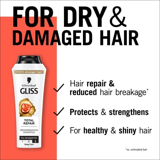 Schwarzkopf Gliss Regeneration Schampo Total Repair 250 ml