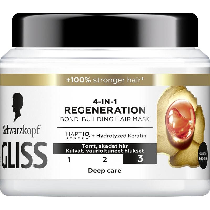 Schwarzkopf Gliss 4-In-1 Regeneration Bond-Building Hair Mask 400 ml