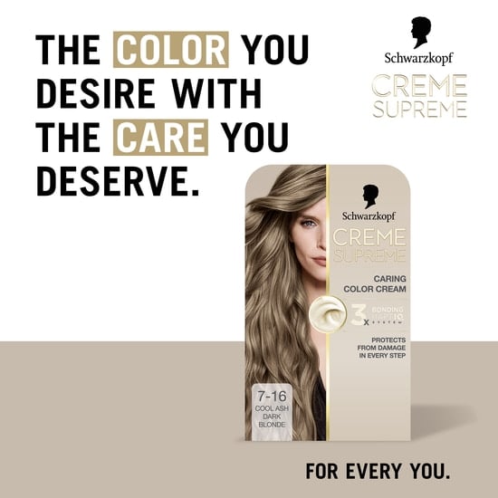 Schwarzkopf Creme Supreme 7-16 Cool Ash Dark Blonde