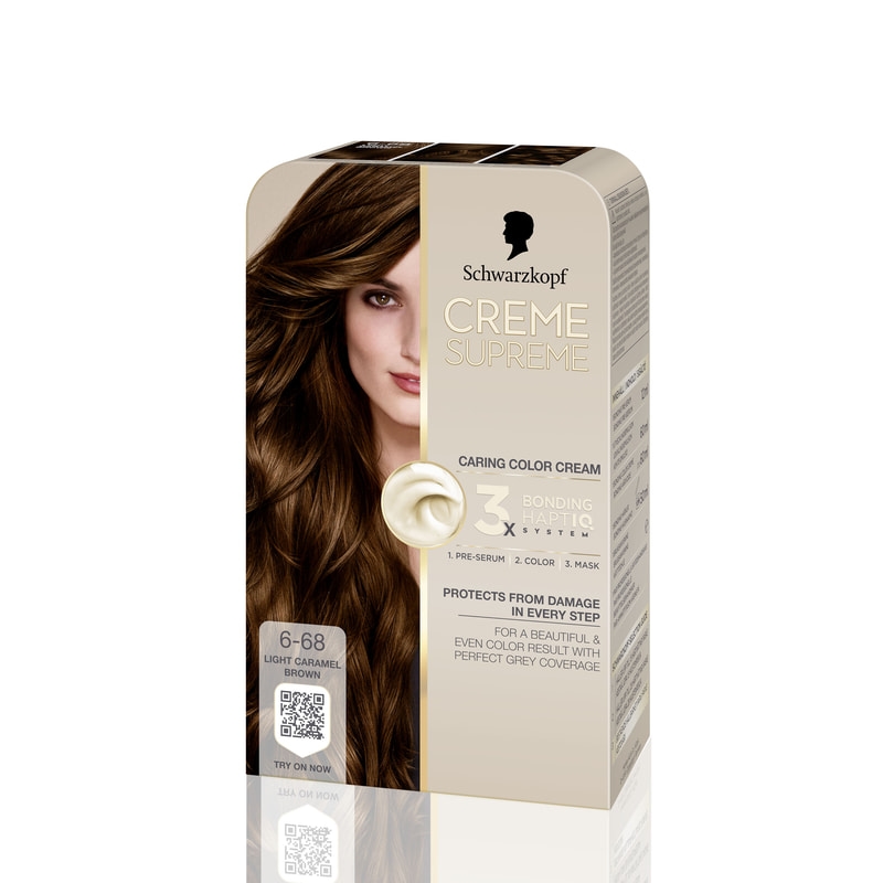 Schwarzkopf Creme Supreme 6-68 Light Caramel Brown