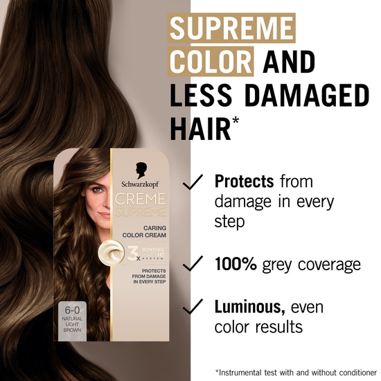 Schwarzkopf Creme Supreme 6-0 Natural Light Brown