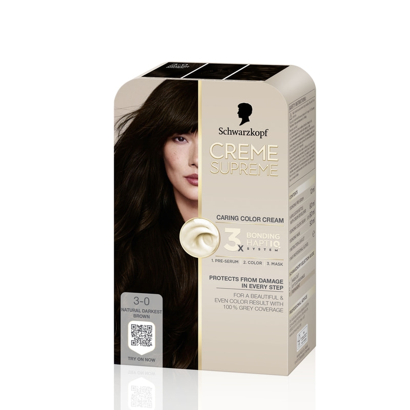 Schwarzkopf Creme Supreme 3-0 Natural Darkest Brown