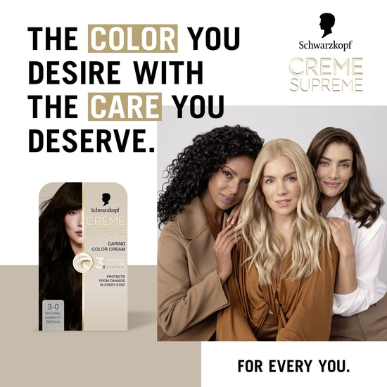 Schwarzkopf Creme Supreme 3-0 Natural Darkest Brown
