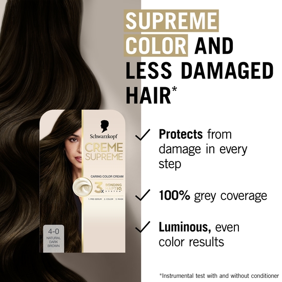 Schwarzkopf Creme Supreme 4-0 Natural Dark Brown