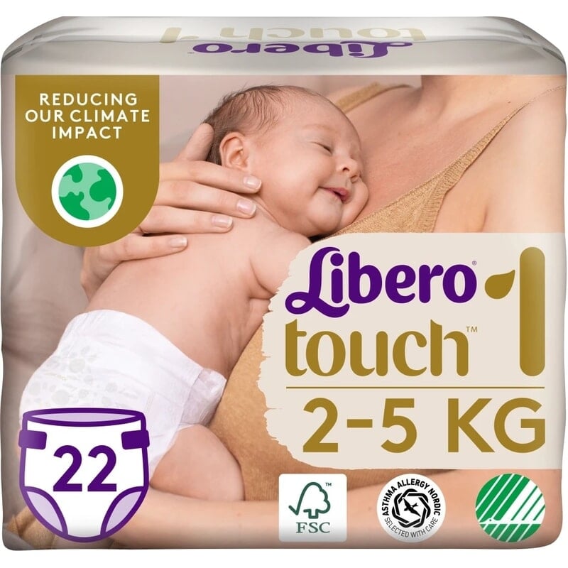Libero Touch 1 (2-5 Kg) 22 st