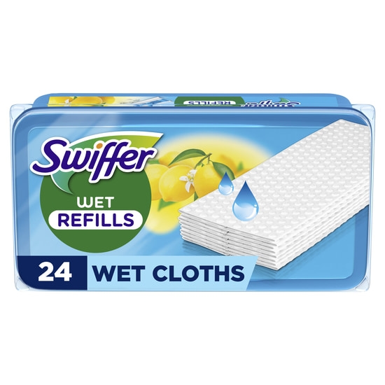 Swiffer Wet Fuktiga Dammtrasor med Citrondoft 24 st