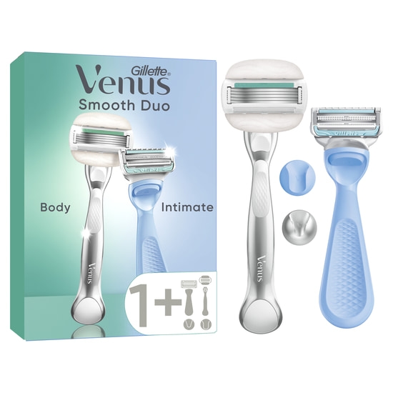 Gillette Venus Duopack Rakhyvel för Intimområdet + ComfortGlide 2 rakblad