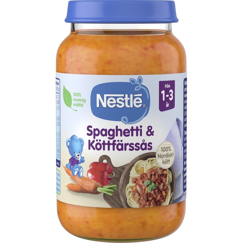 3 för 2 | Nestlé Spagetti & Köttfärssås 1-3 år 220 g