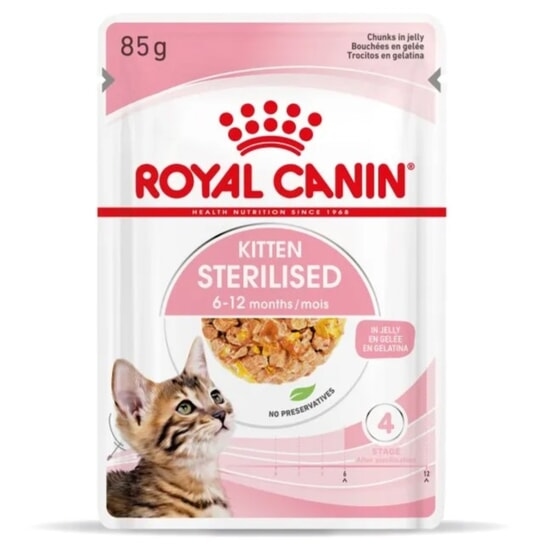Royal Canin Kitten Sterilised Jelly Våtfoder för Kattunge 1,02 kg