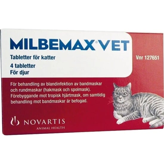 Milbemax Vet. Katt Filmdragerad Tablett 4 styck