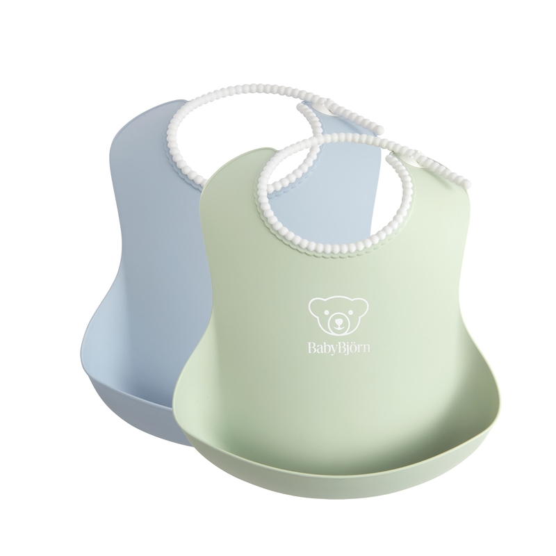 BabyBjörn Haklapp Grön/Blå 2-pack
