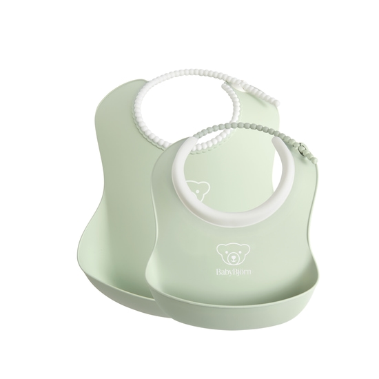 BabyBjörn Haklappsset Blekgrön 2-pack