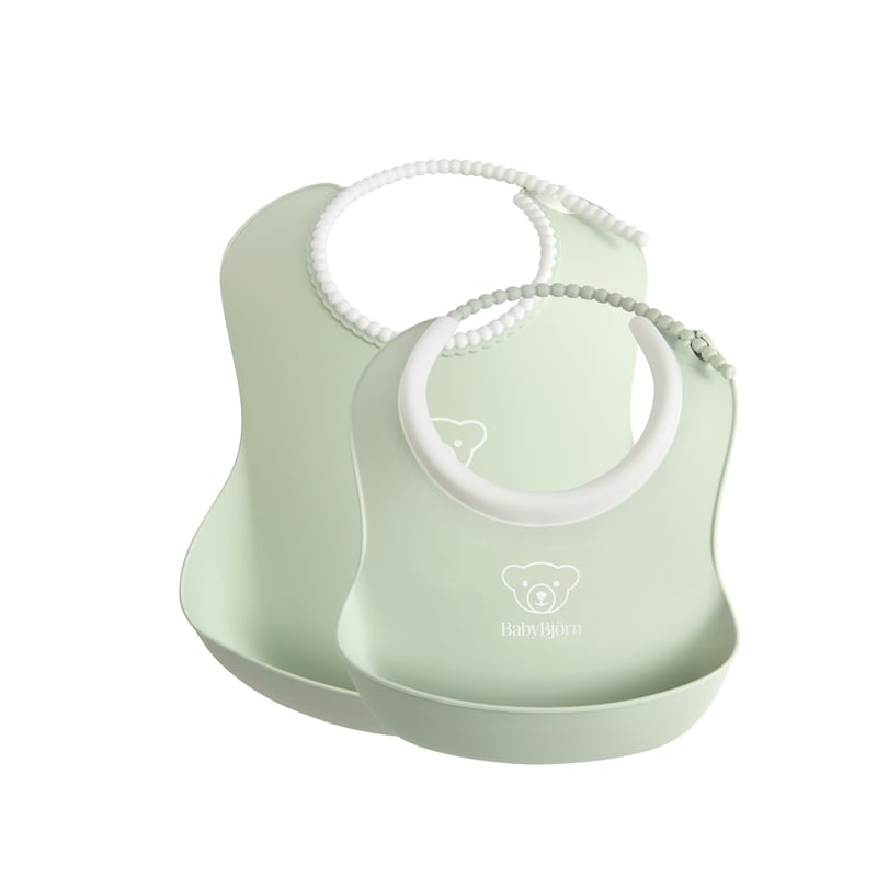 BabyBjörn Haklappsset Blekgrön 2-pack