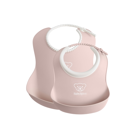 BabyBjörn Haklappsset Blekrosa 2-pack