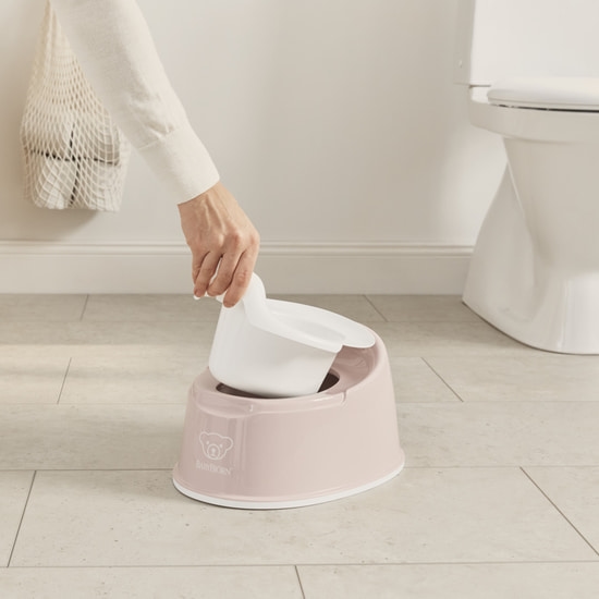 BabyBjörn Smart Potta Puderrosa/Vit