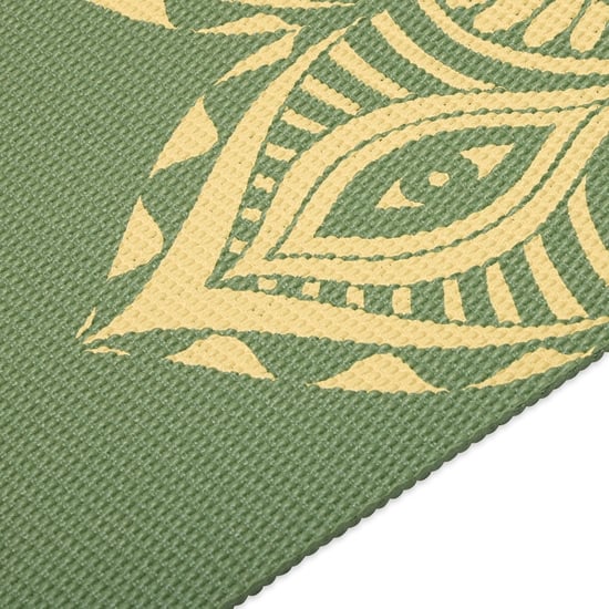 Gaiam Olive Haze Mandala Yoga Mat Printed 6 mm