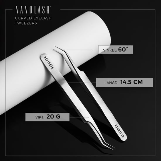 Nanolash Eyelash Tweezer Curved