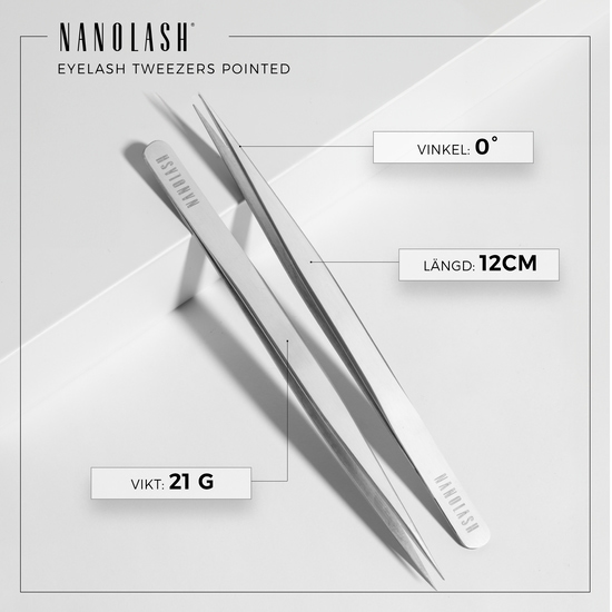 Nanolash Eyelash Tweezer Pointed