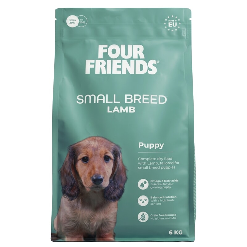FourFriends Dog Small Breed Puppy Lamb 6 kg