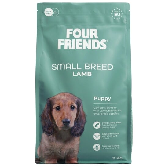 FourFriends Dog Small Breed Puppy Lamb 2 kg
