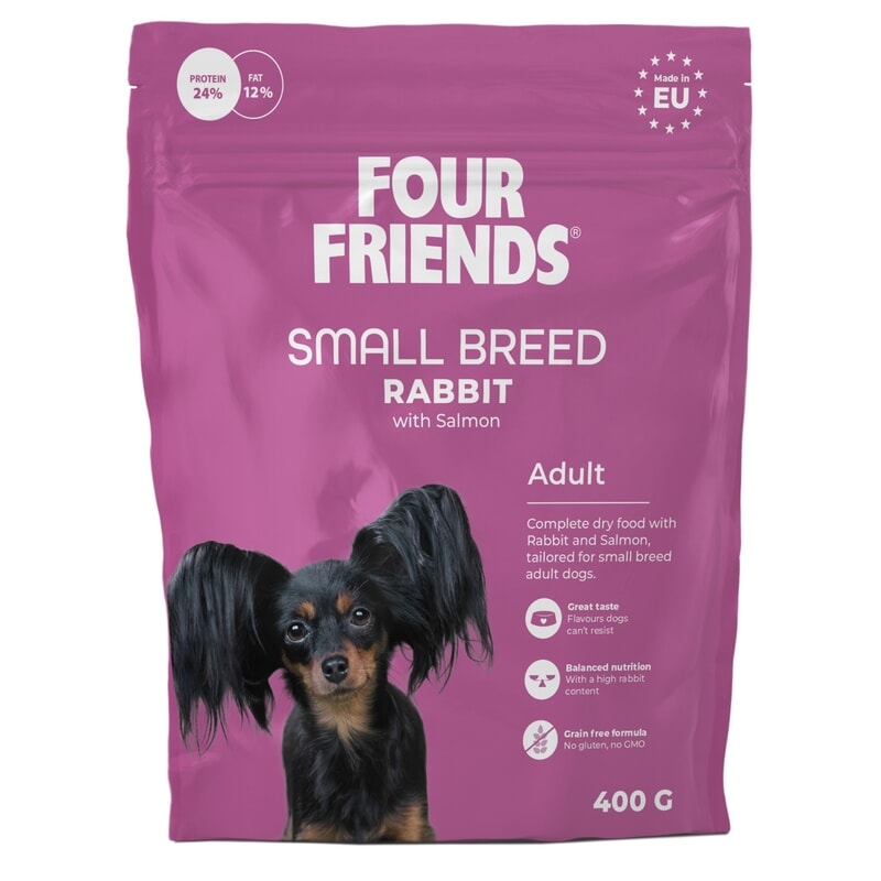 FourFriends Dog Small Breed Rabbit 400 g