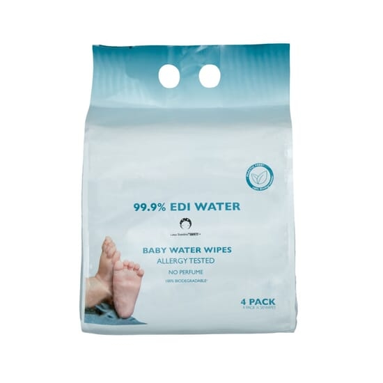 Luna Bambini Aqua Waterwipes 4 x 50 st
