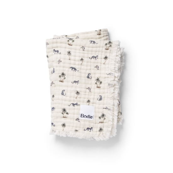 Elodie Soft Cotton Blanket Garden Leo's Resort