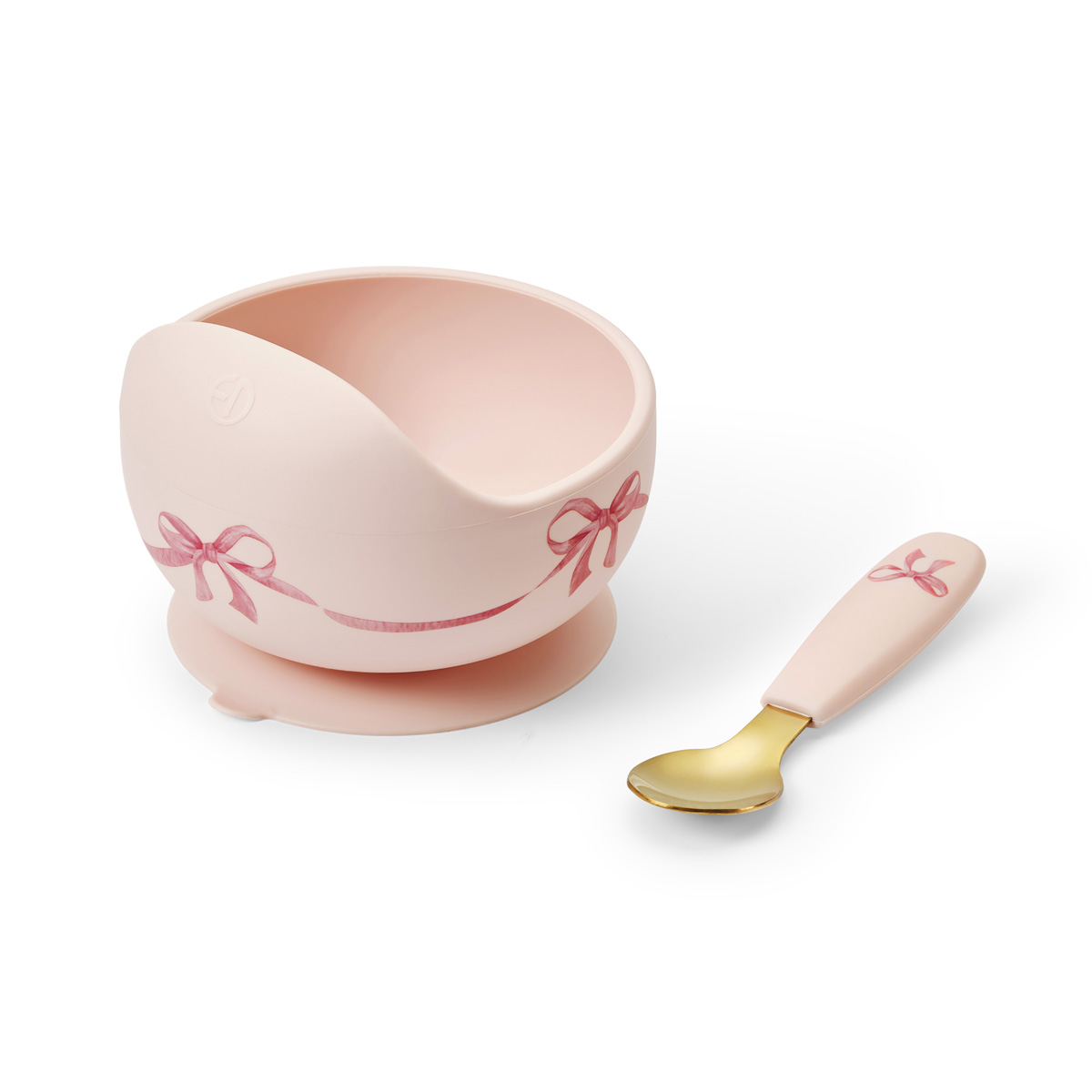 Elodie Silikonskål Set Rosy Bow