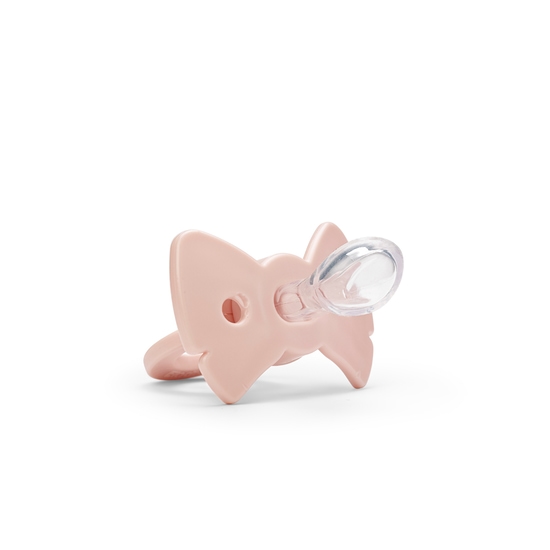 Elodie Binky Bow Silicone 3m+ Misty Pink