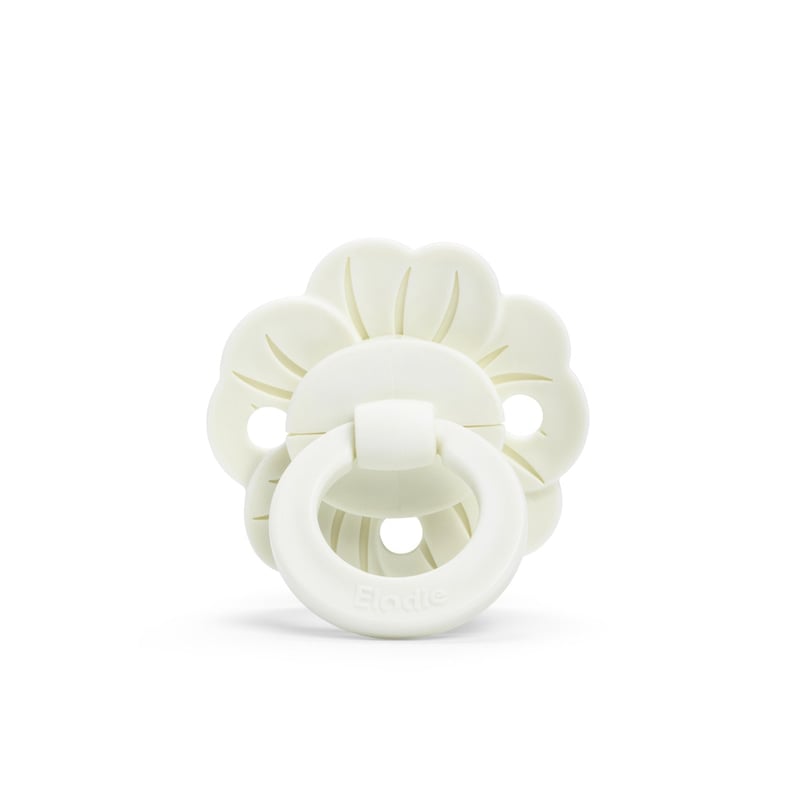 Elodie Binky Bloom Silicone 3m+ Vanilla White
