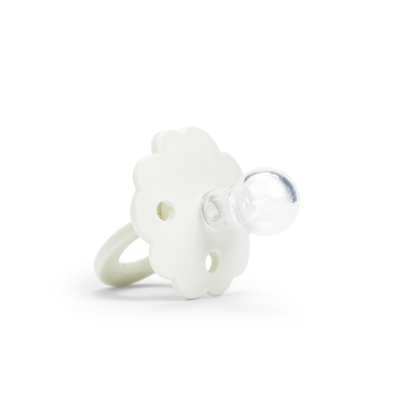 Elodie Binky Bloom Silicone 3m+ Vanilla White