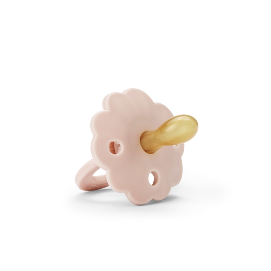 Elodie Binky Bloom Silicone 0-6m Powder Pink