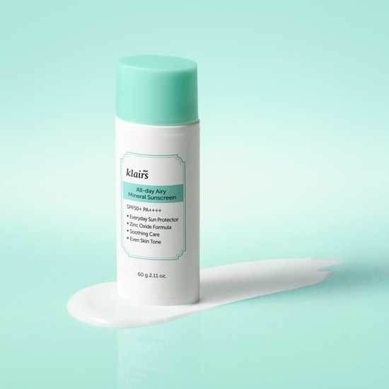 Klairs All-day Airy Mineral Sunscreen SPF50+ PA++++ 60 g