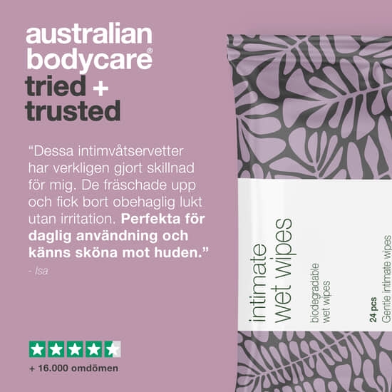 Australian Bodycare Intim Wet Wipes 24 st