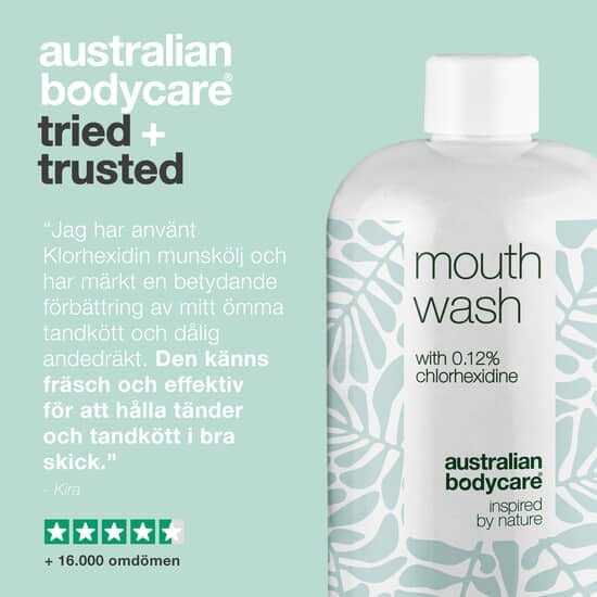 Australian Bodycare Mouth Wash with Chlorhexidine 500 ml